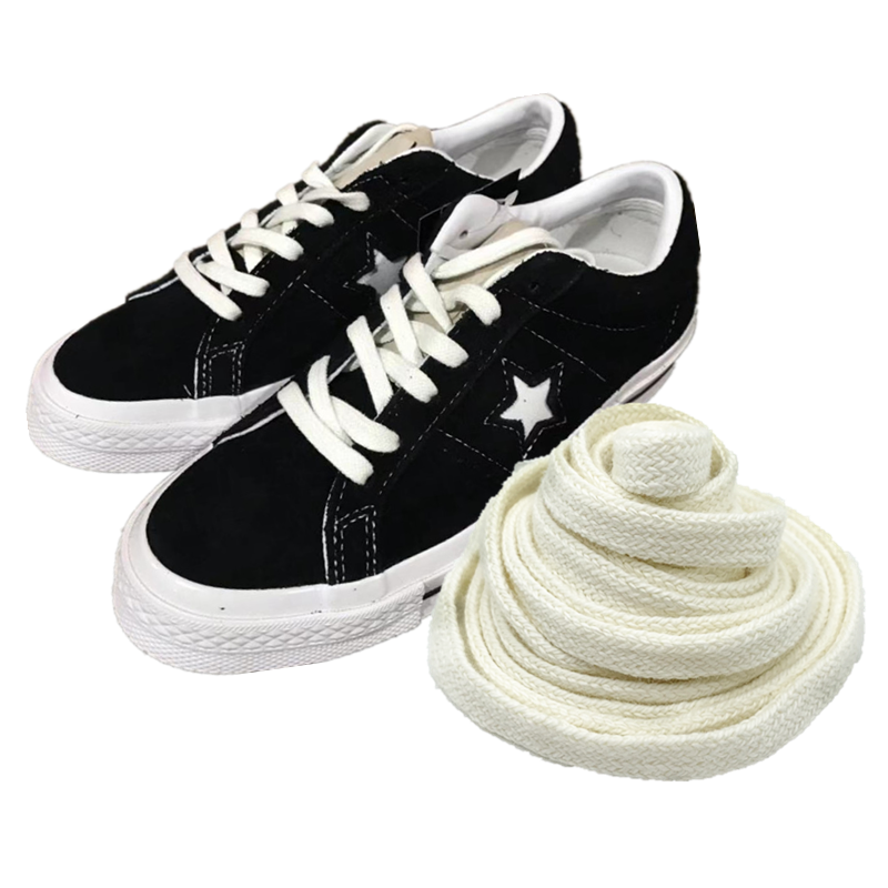 适配匡威onestar鞋带黑白鞋绳