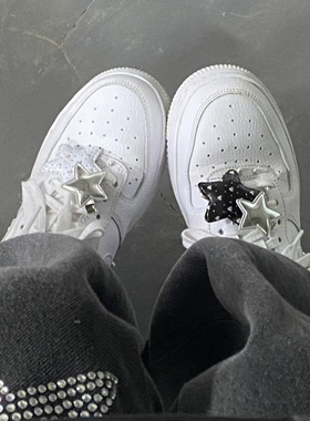 空军一号diy配件星星鞋扣配饰五角星辣妹y2k鞋花球鞋改造装饰卡扣