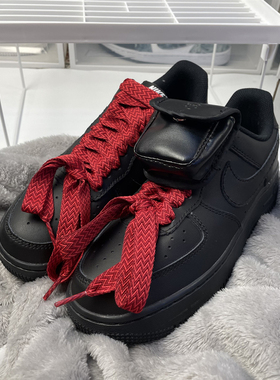 适配lanvin空军一号diy浪凡鞋带配件男女款AF1波浪纹面包鞋绳配饰