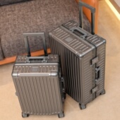 优哈旅行箱男结实耐用铝框密码 拉杆箱 箱24寸静音轮行李箱2025新款