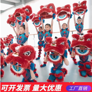 小狮妹儿童舞狮子舞蹈服狮子头表演服动物服小孩学校儿童醒狮演出