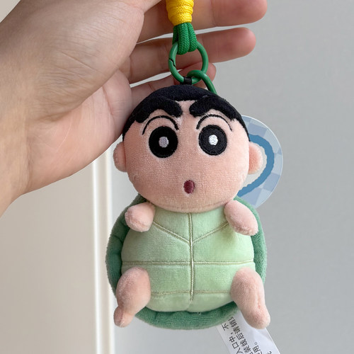 正版乌龟蜡笔小新毛绒挂件公仔女