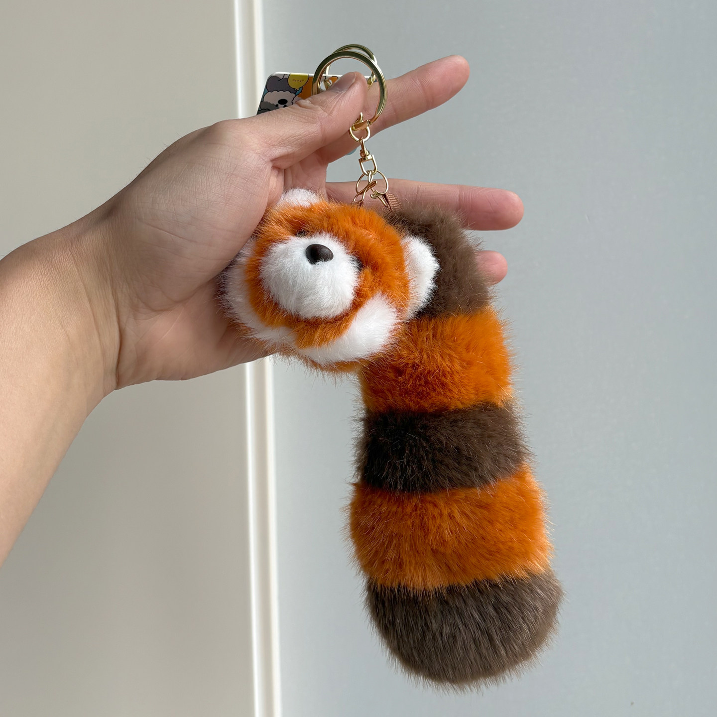 大尾巴浣熊毛绒挂件公仔玩偶情侣包包挂饰可爱女生书包配饰钥匙扣