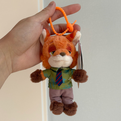 疯狂动物城尼克朱迪毛绒挂件情侣