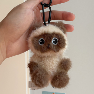 正版坐姿暹罗猫毛绒小挂件公仔玩偶情侣包包挂饰可爱女生书包配饰