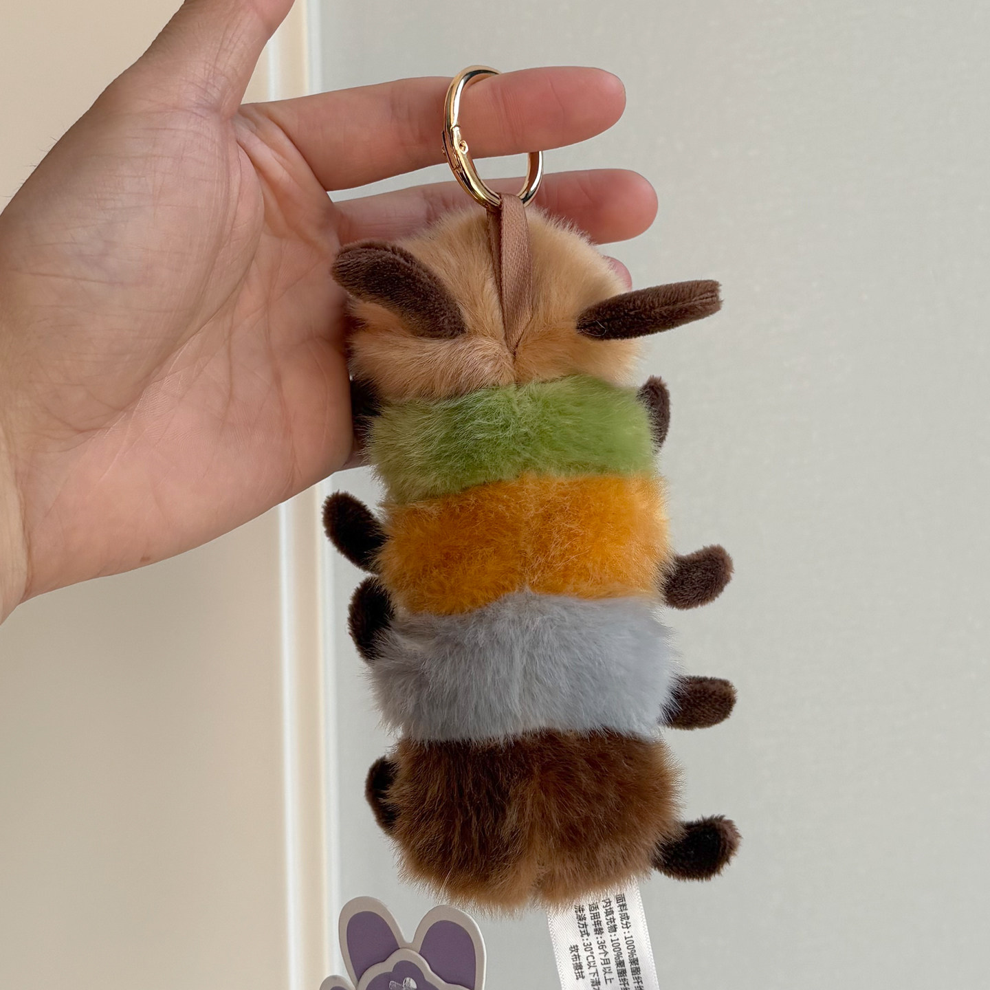 昆虫系列毛毛虫毛绒小挂件公仔玩偶情侣包包挂饰可爱女生书包配饰