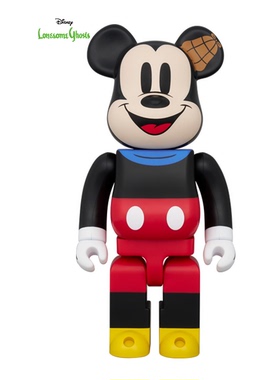 官方正品Bearbrick Mickey the bard 米奇寂寞的幽灵400%积木熊