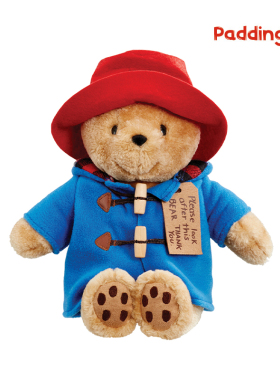 正品PADDINGTON英国帕丁顿熊中号小熊毛绒玩偶公仔可爱礼物儿童
