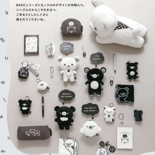 预定SANX 轻松熊黑白系列毛绒玩偶挂件包包公仔周边5月新品