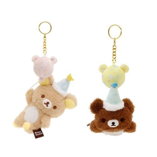 正品SANX轻松熊rilakkuma节日气球毛绒挂件熊哥棕熊周边松弛熊