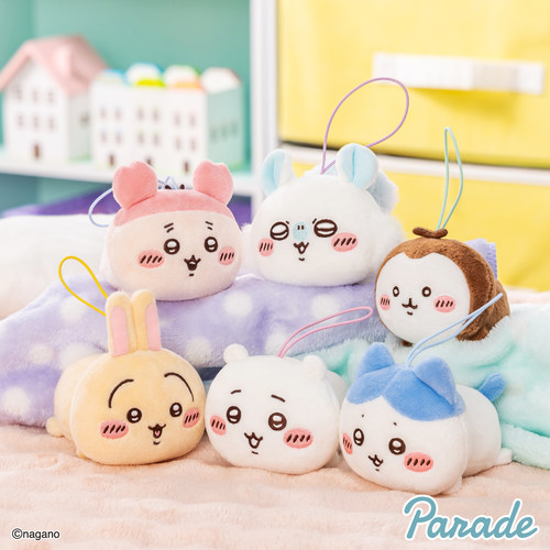 chiikawa吉伊卡哇趴趴睡姿毛绒挂件吉伊小八乌萨奇飞鼠古本周边