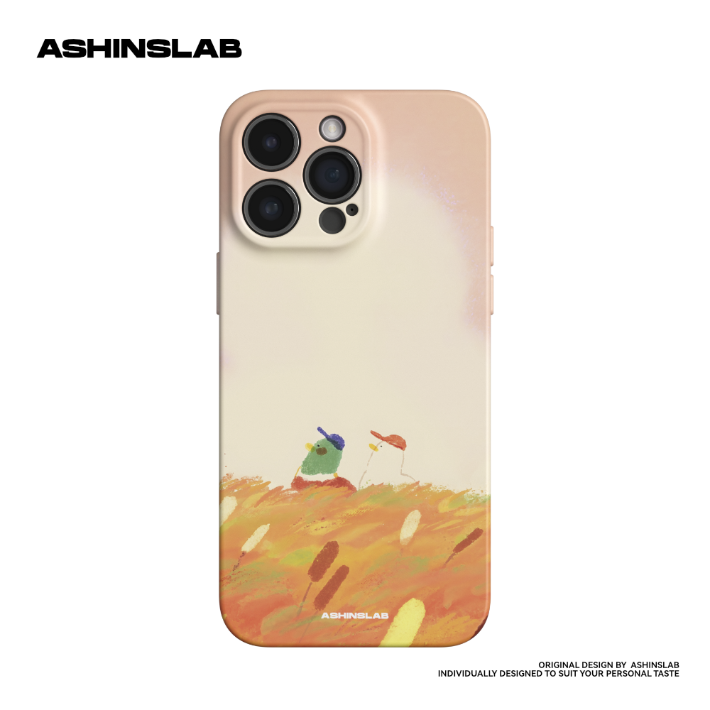 ASHINSLAB适用苹果16ProMax一起秋游iPhone14华为mate40精孔软壳小米15p小众不撞壳13全包P50趣味12可爱防摔