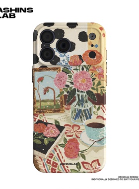 桌前咖啡 适用iPhone17Max中古手机软壳苹果16pro华为mate70p精孔磨砂小米15小众15plus全包P60防摔13艺术P70