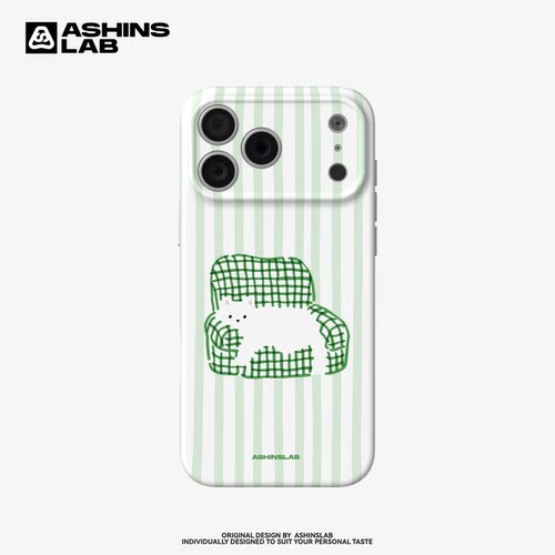 隐藏猫 适用iPhone18ProMax手机壳条纹苹果17磁吸磨砂15全包银边精孔软壳华为Mate60p精孔Pura80小米14原创12
