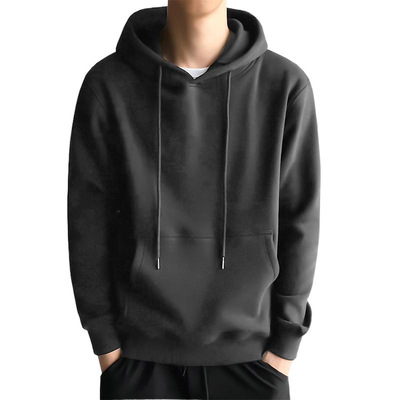 韩版秋冬季新款连帽卫衣男士重磅加绒加厚宽松潮流长袖上衣外套潮