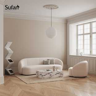 舒梵6折现货河豚沙发 沙发客厅北欧布艺沙发现代简约网红轻奢沙发