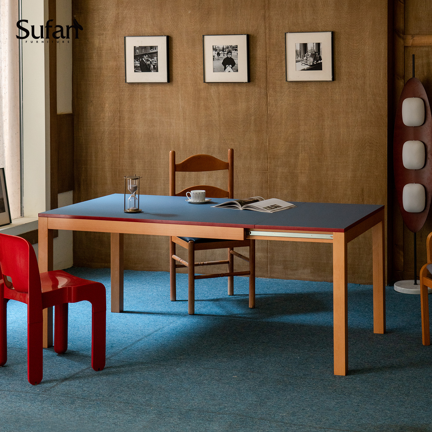 舒梵赫尔辛基伸缩长桌/包豪斯风格餐桌