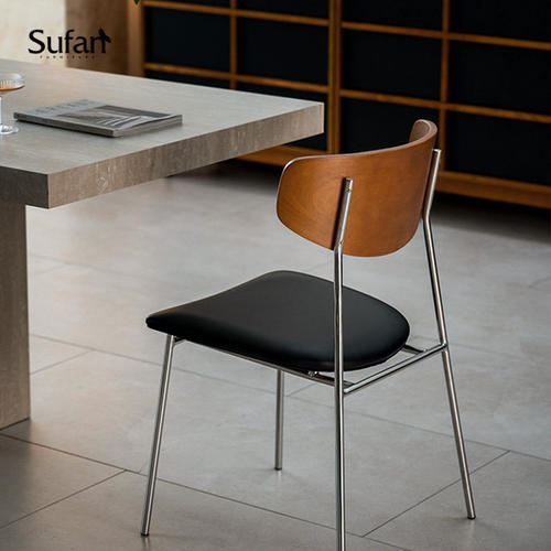 舒梵诺迪椅/中古包豪斯风餐椅/进口纳帕牛皮博主设计师推荐