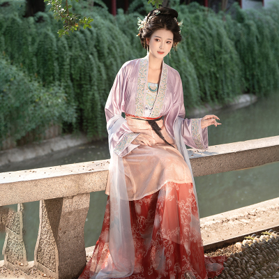 兮织锦复原仕女图宋制