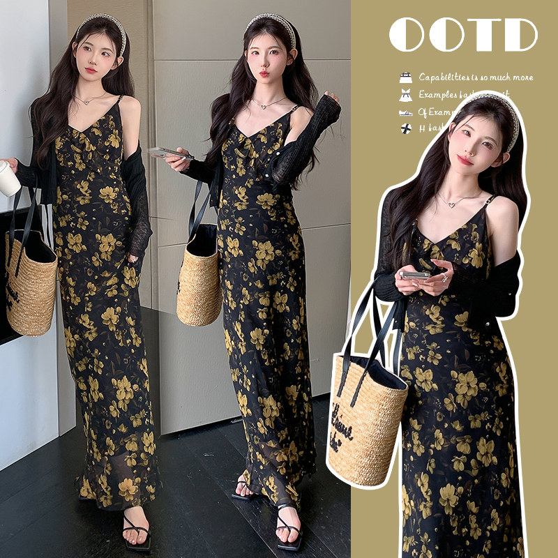 2026夏季爆款气质木耳边设计感修身气质高级感孕妇连衣裙套装