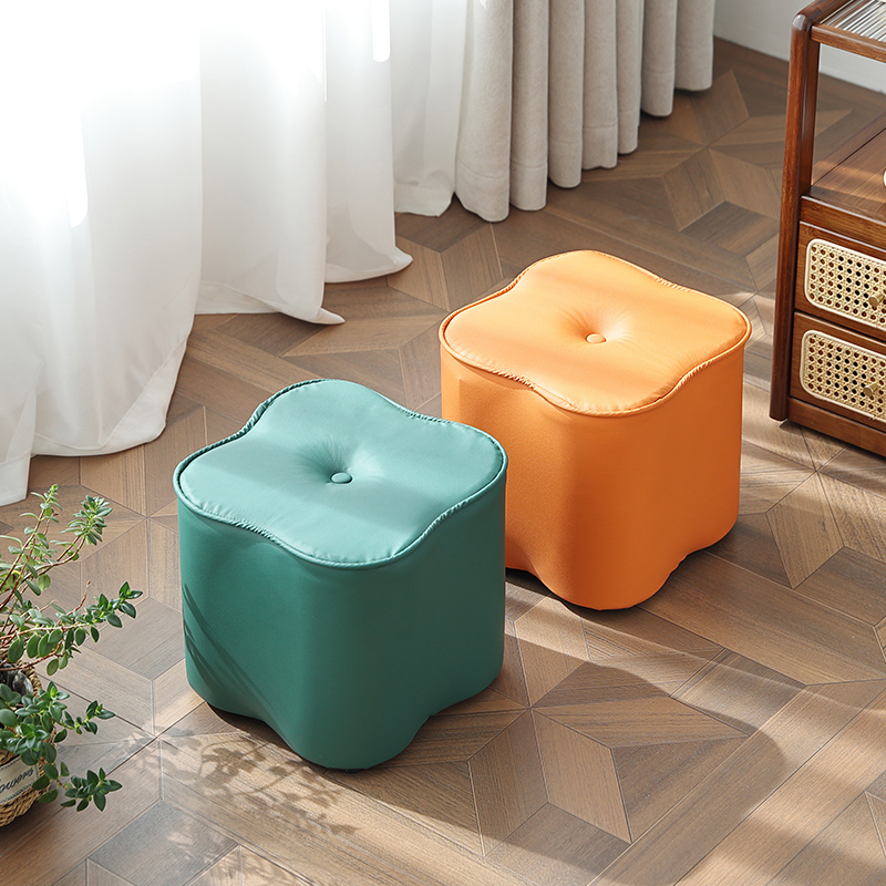 小凳子家用矮凳客厅茶几沙发凳坐墩小换鞋凳方凳小板凳创意皮墩凳