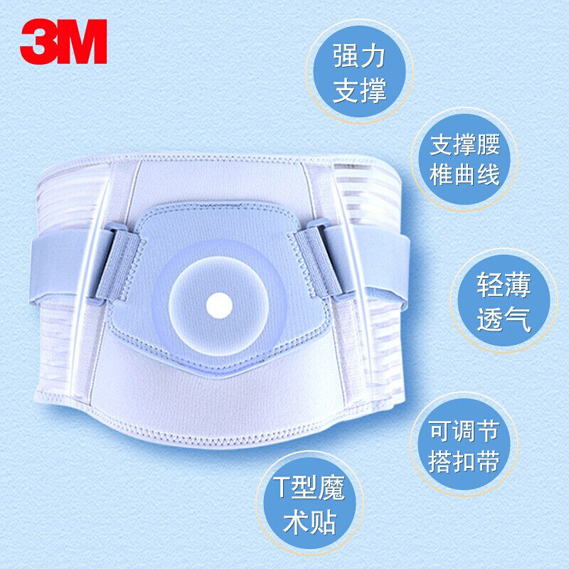 3M护多乐运动护腰女士瑜伽健身训练深蹲透气护腰带保暖收腹腰托
