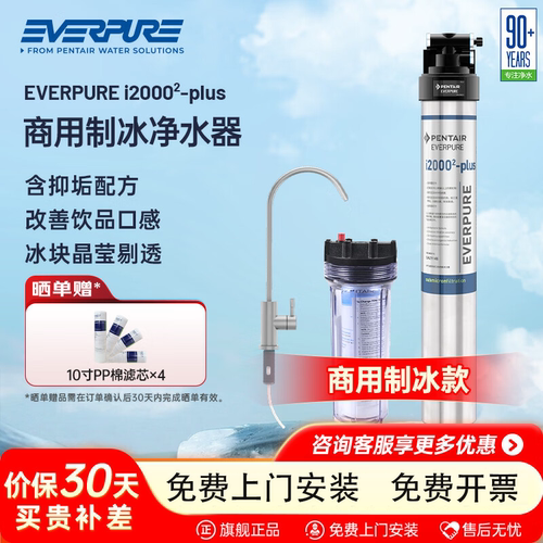 爱惠浦I2000(2)-PLUS升级净水器 无桶无废水商用净水机 有效抑垢