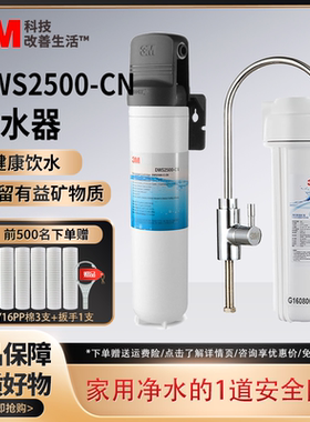 3M净水器家用厨房直饮自来水净水机DWS2500-CN过滤器饮水机 滤芯
