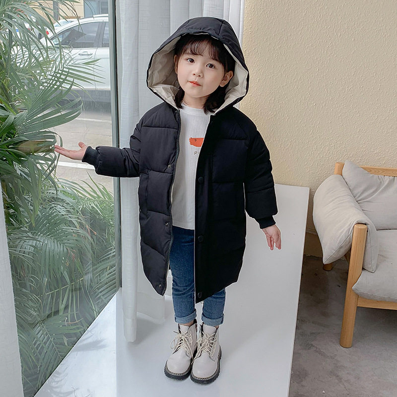 童装女童儿童羽绒棉服中长款男童