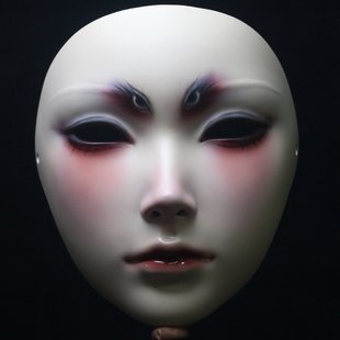 魂作物面具来图定制原创手工打磨彩妆设计立体雕塑个性彩妆道面具