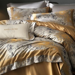 他她爱西域风格 160支匹马棉全棉纯棉色织大提花别墅顶阶艺术家四