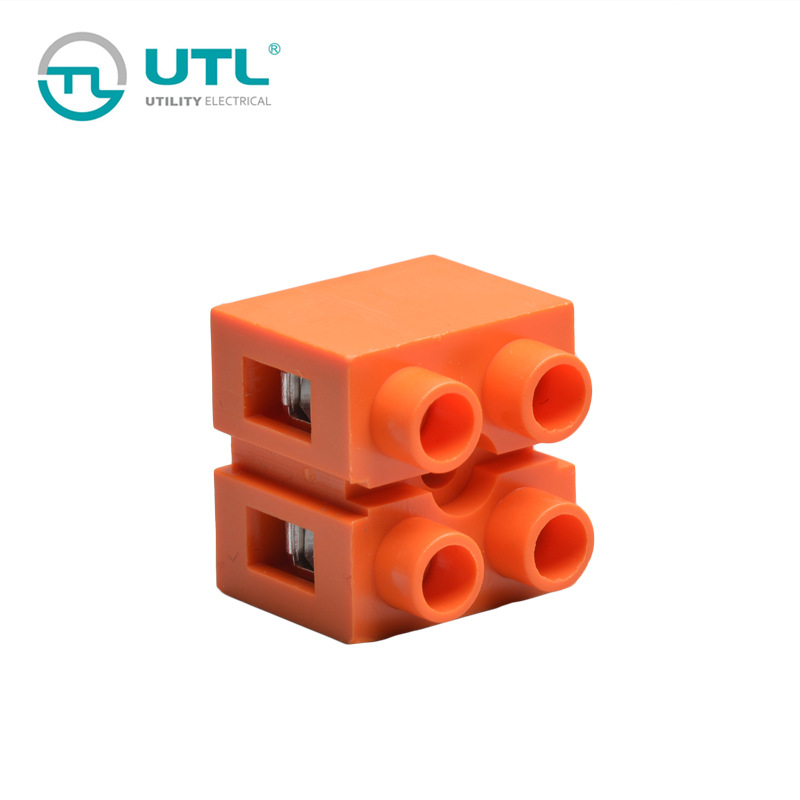 尤提乐JUT4B-4系列H2519基座型接线端子4平方导轨式接线端子排