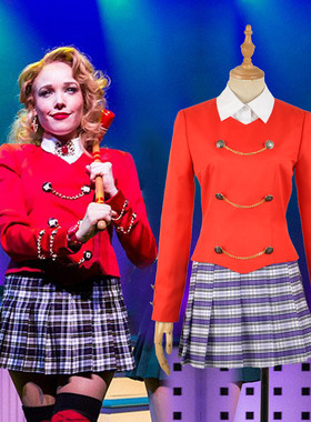 炫漫现货Heathers Chandle万圣节年会cosplay万圣节年会服装红色