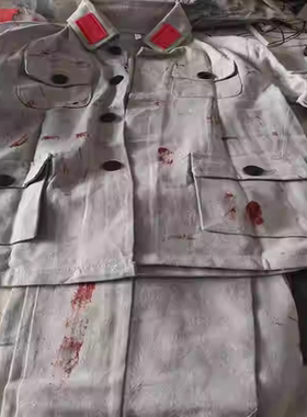 老红军做旧演出服破烂军装补丁衣服狼牙山五壮士舞台话剧表演服装