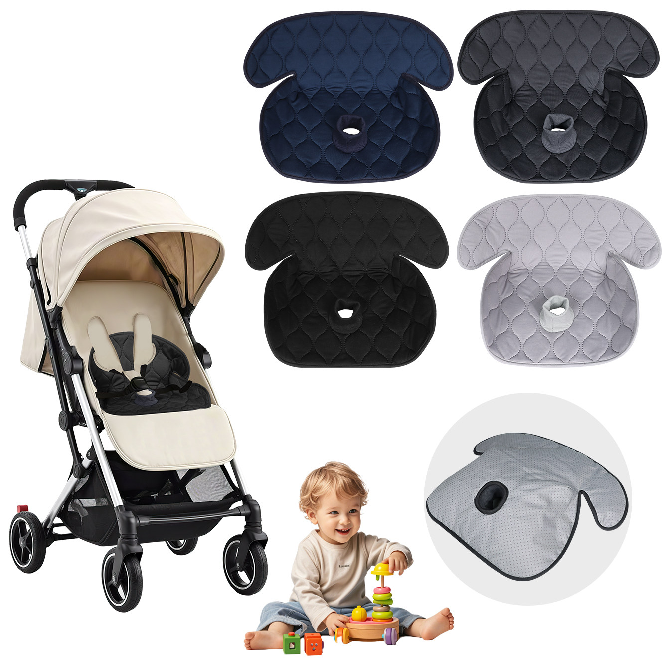 儿童安全座椅垫子防水防脏污宝宝吃饭餐椅隔尿垫柔软舒适四季通用,汽车用品/电子/清洗/改装,车载儿童坐垫,淘宝优惠券,粉丝福利购,淘宝优惠卷