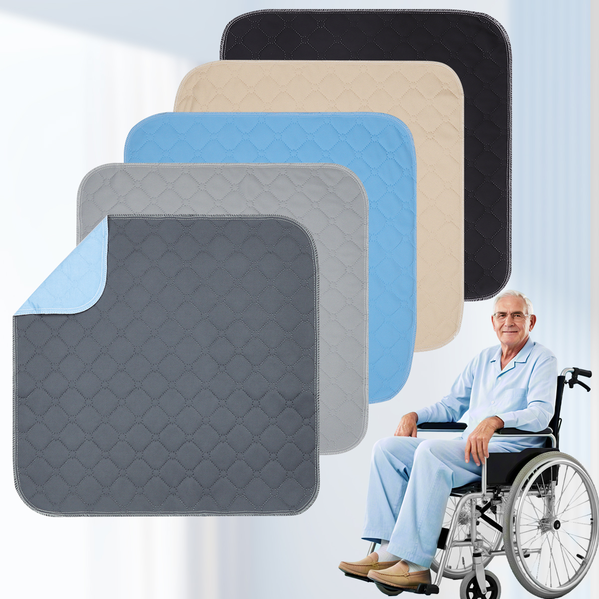 老人轮椅隔尿垫防水防脏透气