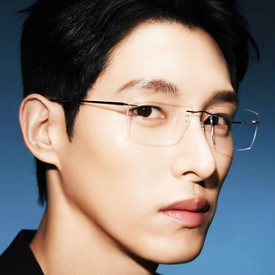 奥地利无框纯钛弹腿眼镜超轻时尚诗乐眼镜男女商务近视眼镜框5599