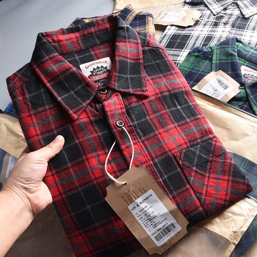 长袖衬衫100棉全棉尖领常规美式