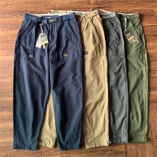裤 男女日系潮流纯棉阿美咔叽长裤 宽松休闲裤 新款 秋季 日单全棉工装
