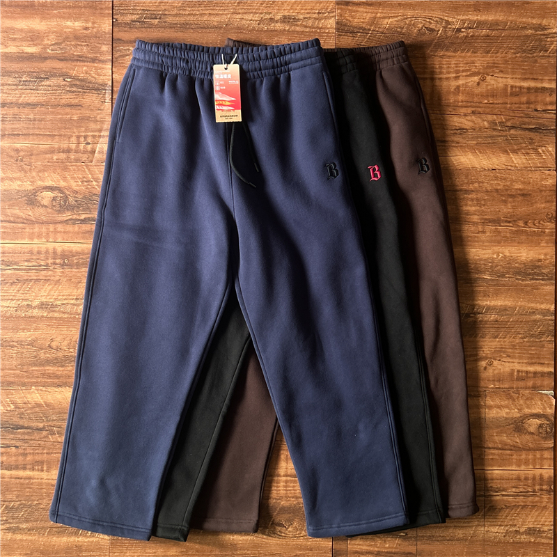 重磅加绒加厚卫裤宽松长裤