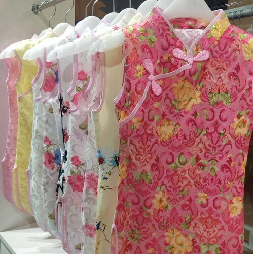 女童夏款旗袍中国风瘦款90码到140码参照量尺直播间选码不换
