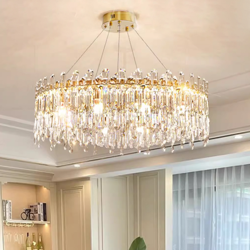 客厅卧室餐厅轻奢法式水晶吊灯具