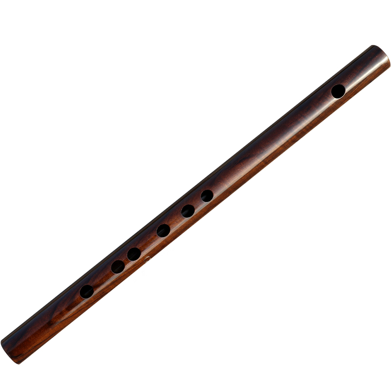 Chu Yin, no membrane holes, mahogany flute, bamboo flute, high-grade solid wood piccolo, transverse flute, adult beginner, ancient style small musical instrument