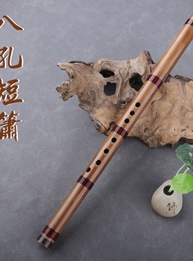 古风箫迷你短箫CD调金属萧乐器箫通口箫八孔苦竹洞箫风水成人初学