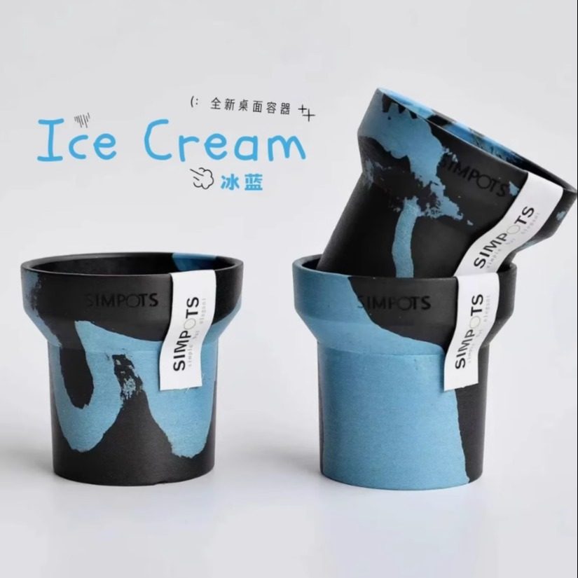 环保自然颜色桌面盆栽