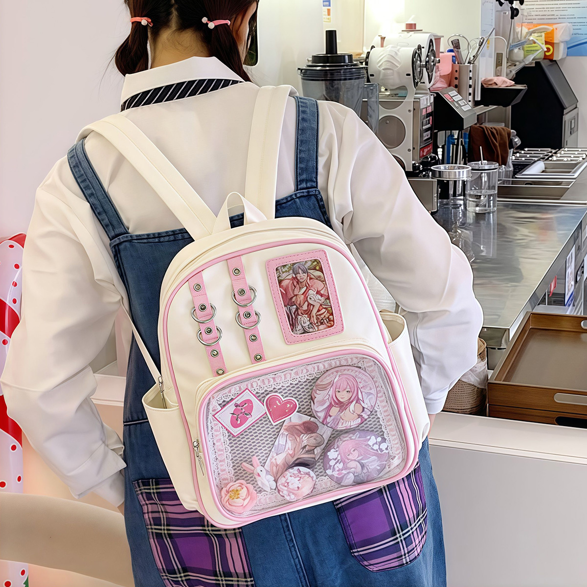 学生书包痛包两用双肩包旅游背包