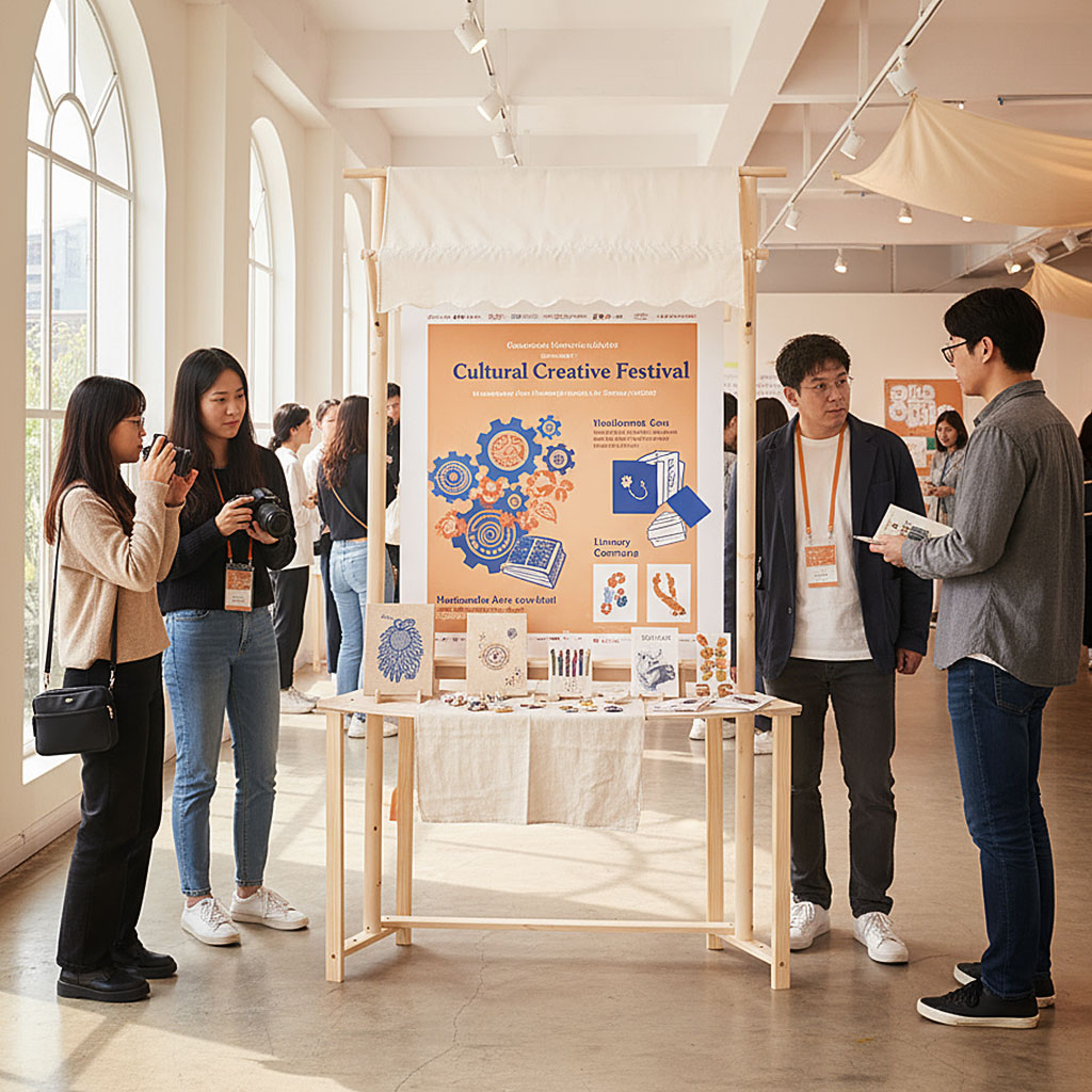 展示柜产品陈列柜博物馆创意商用实木展示台广告宣传展示海报支架