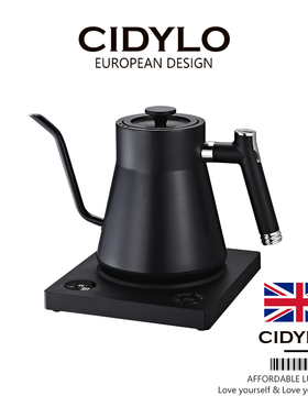 Cidylo/思迪乐 YK-E138智能控温家用茶壶304不锈钢内胆咖啡手冲壶