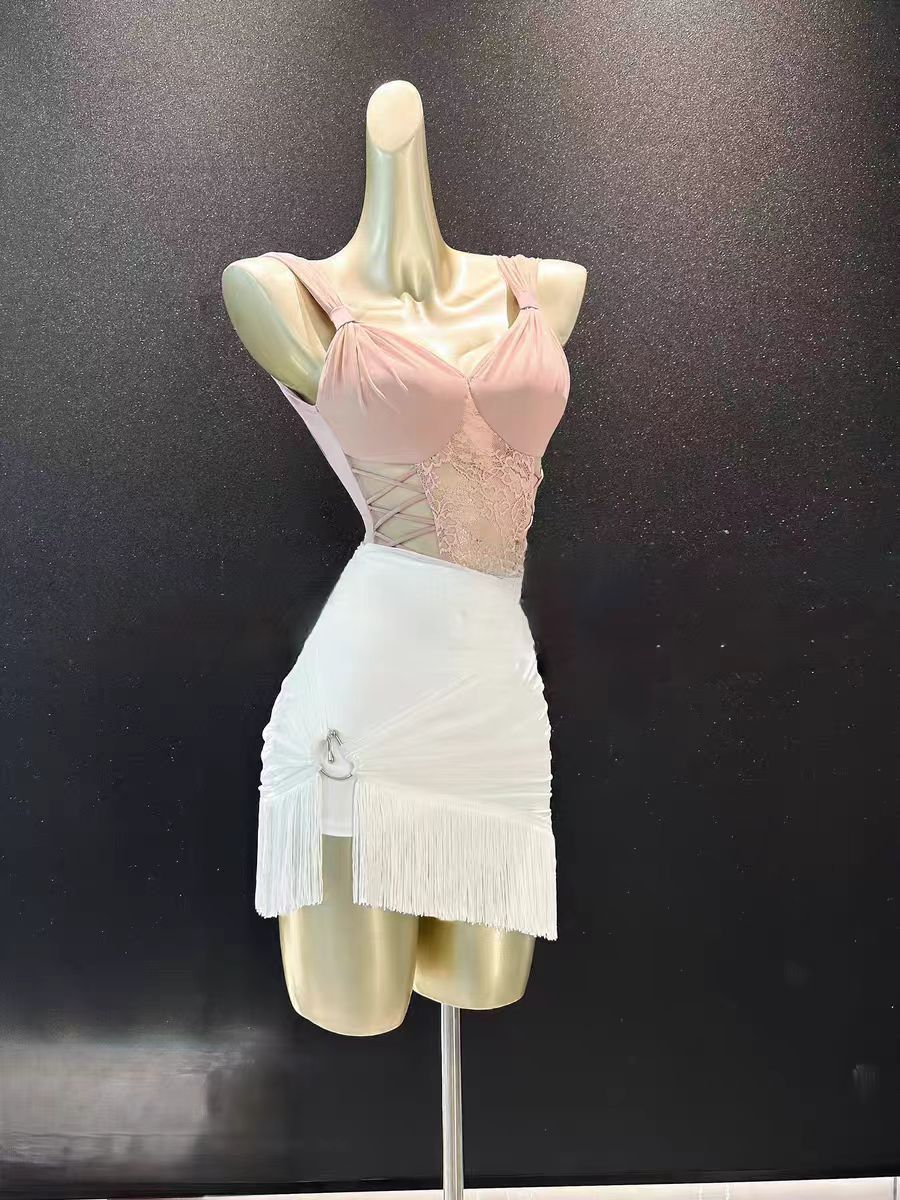 美新拉丁舞服2025新款舞蹈服夏季上衣半身裙练功服成人服装女新品