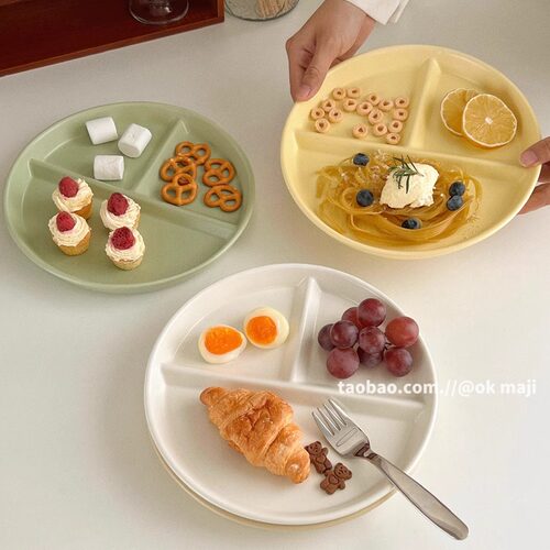 陶瓷211减脂餐盘分格盘